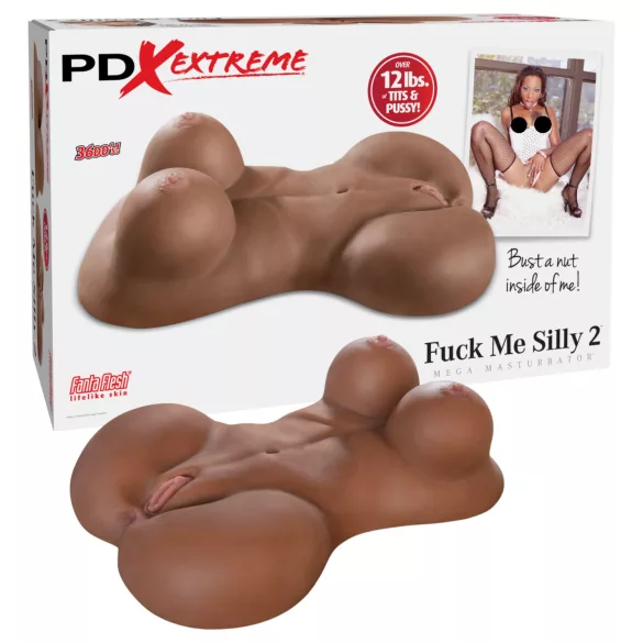 Pipedream Fuck Me Silly Sista - masturbator tip trunchi feminin maro (5,7 kg)