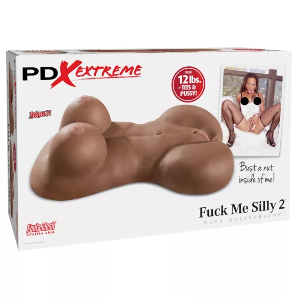 Pipedream Fuck Me Silly Sista - masturbator tip trunchi feminin maro (5,7 kg)