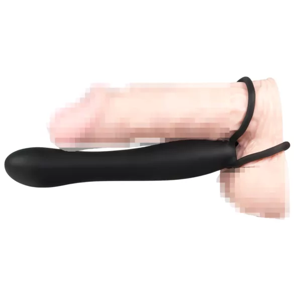You2Toys - dildo anal special și inel penian - negru