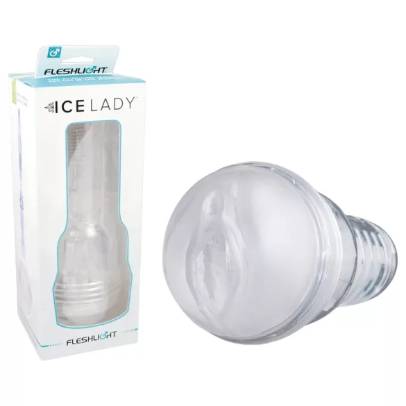 Fleshlight Ice Lady - masturbator vaginal transparent cristal