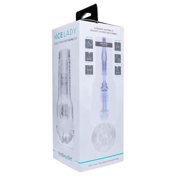 Fleshlight Ice Lady - masturbator vaginal transparent cristal