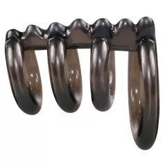   Bad Kitty - inel penian dublu cu țepi - stimulare intensă - silicon