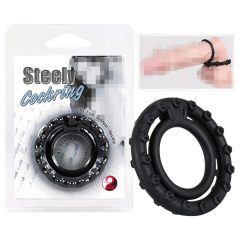   You2Toys - Inel de penis din oțel pentru penis într-unul singur