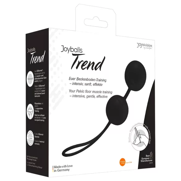 Joyballs Trend - bile vaginale geisha - silicon negru