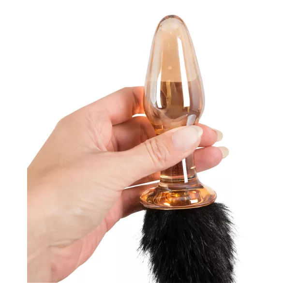 You2Toys - dop anal din sticlă cu coadă de pisică