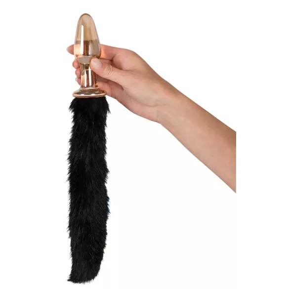 You2Toys - dop anal din sticlă cu coadă de pisică
