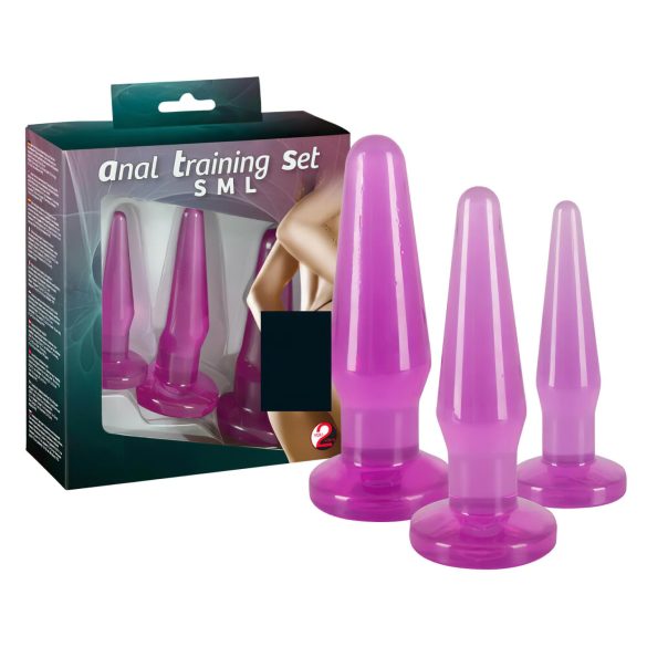 You2Toys - Set plug anal pentru antrenament - 3 bucăți - mov