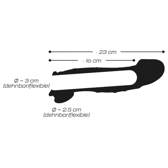 Crystal Skin - prelungitor penis mânecă extensie silicon