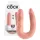 King Cock - dildo dublu - mărime medie - culoare naturală