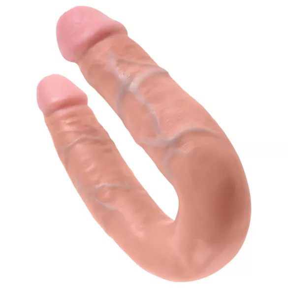King Cock - dildo dublu - mărime medie - culoare naturală