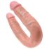 King Cock dublu dildo (mediu) - natural