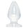 Plug anal mare, cristal transparent