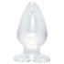 Plug anal mare, cristal transparent