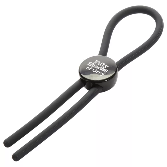 Fifty Shades of Grey - inel pentru penis - silicon - ajustabil - gri