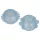 You2Toys - Inel penian dublu - silicon transparent albastru