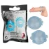 You2Toys - Inel penian dublu - silicon transparent albastru