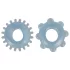 You2Toys - Inel penian dublu - silicon transparent albastru