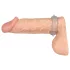 You2Toys - Inel penian dublu - silicon transparent albastru
