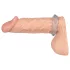 You2Toys - Inel penian dublu - silicon transparent albastru