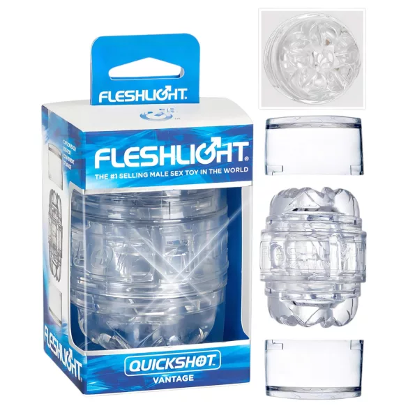 Fleshlight - masturbator compact pentru călătorii - Quickshot Vantage
