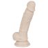 You2Toys - Dildo cu ventuză din silicon - mediu (natur)