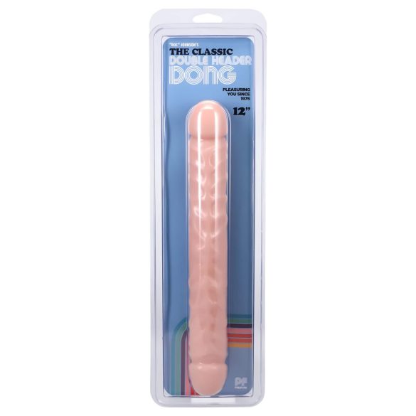 Doc Johnson - dildo dublu - realist - silicon natur - 30,5 cm