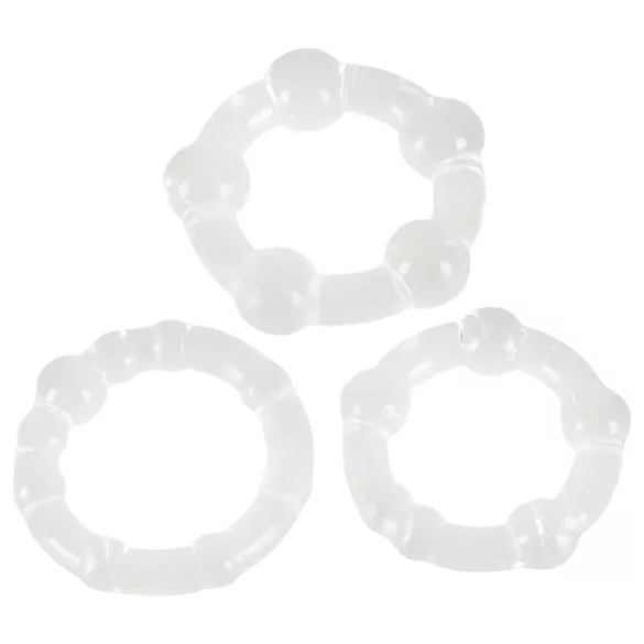 You2Toys - Fii tare! set de inele pentru penis - transparent (3 bucăți)