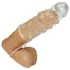 Crystal Skin - prelungitor penis cu inel - material realist transparent