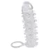 Crystal Skin - prelungitor penis cu inel - material realist transparent