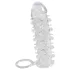 Crystal Skin - prelungitor penis cu inel - material realist transparent