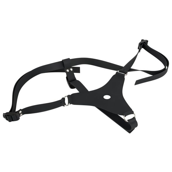 You2Toys - strap-on din silicon - dildo cu ham - negru