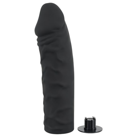 You2Toys - strap-on din silicon - dildo cu ham - negru