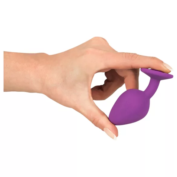 You2Toys - Colorful JOY - dop anal din silicon - mărime medie (mov)