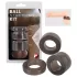 You2Toys - inel pentru penis și testicule - set extensie - silicon gri