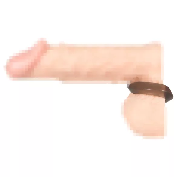 You2Toys - inel pentru penis și testicule - set extensie - silicon gri