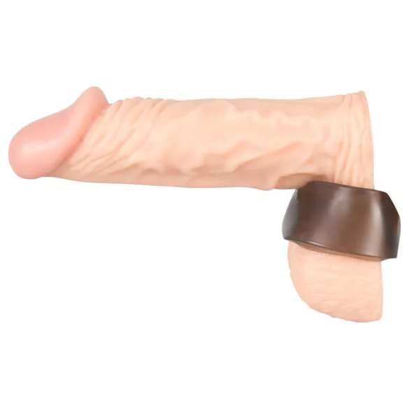 You2Toys - inel pentru penis și testicule - set extensie - silicon gri
