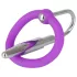 You2Toys - dop uretral pentru penis - inel din silicon pentru gland cu dilatator conic (mov-argintiu)