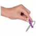 You2Toys - dop uretral pentru penis - inel din silicon pentru gland cu dilatator conic (mov-argintiu)
