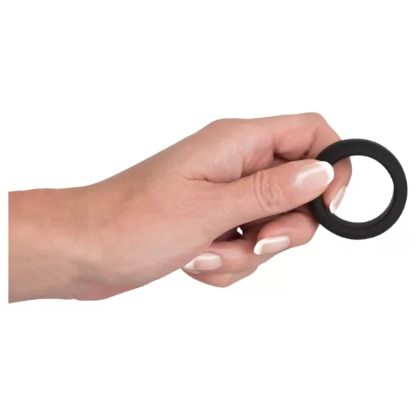 Black Velvets - inel gros pentru penis 3,2 cm - negru