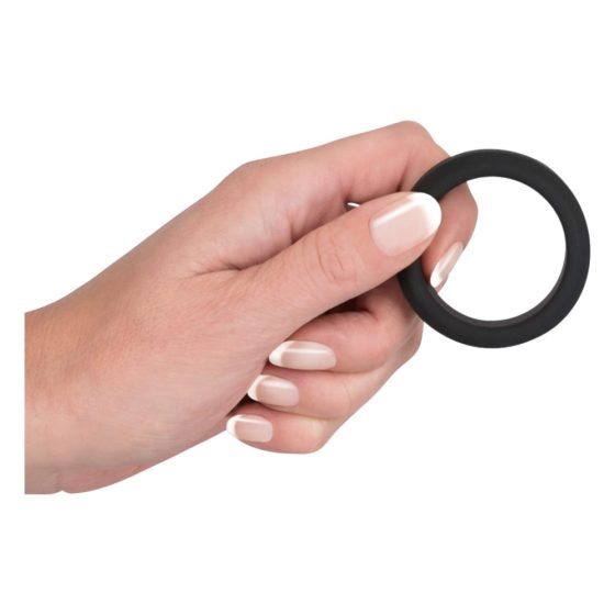 Black Velvet - inel pentru penis cu perete gros (3,8cm) - negru
