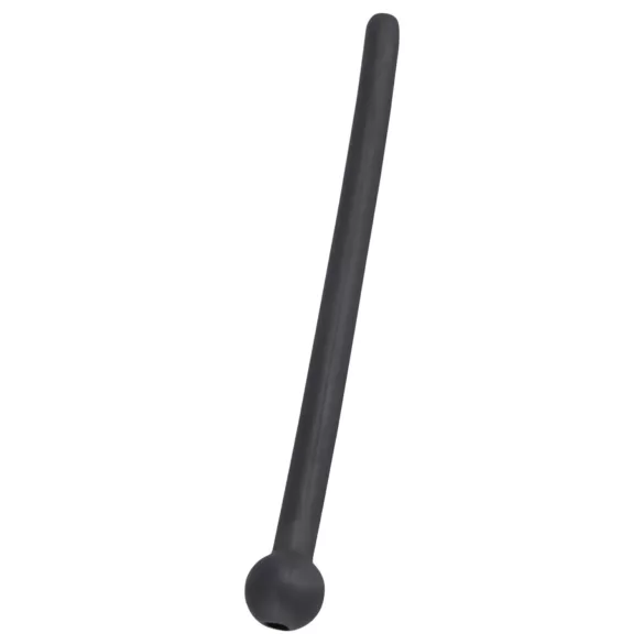 Piss Play - dilatator uretral gol, din silicon negru
