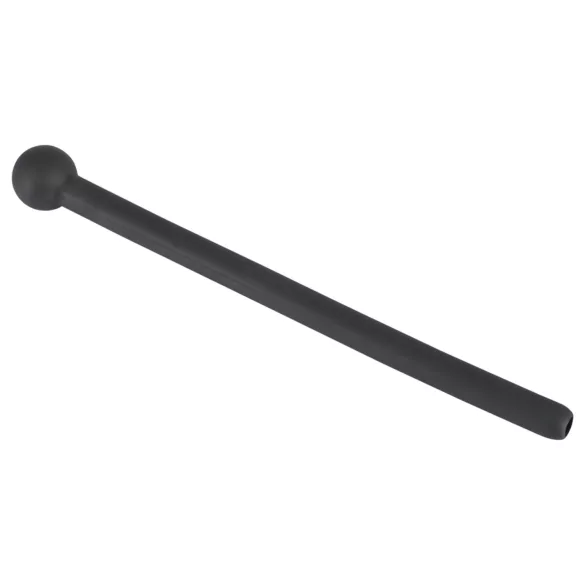 Piss Play - dilatator uretral gol, din silicon negru