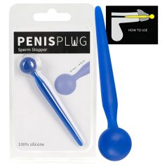   Dilator Sperm Stopper - dilatator uretral cu bilă, din silicon (albastru)