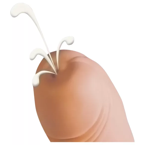 You2Toys - dildo ejaculare - cu jet de lichid - culoare naturală