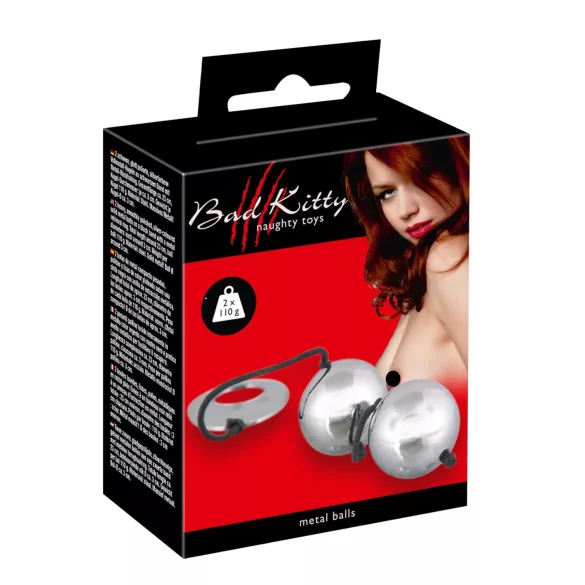 Bad Kitty - bilă geisha - stimulare sexuală - argintiu