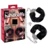 You2Toys - cătușe plușate cu lanț lung - negru