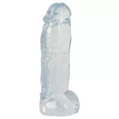 Crystal Clear Big Dong - dildo uriaș din gel (21,5 cm)