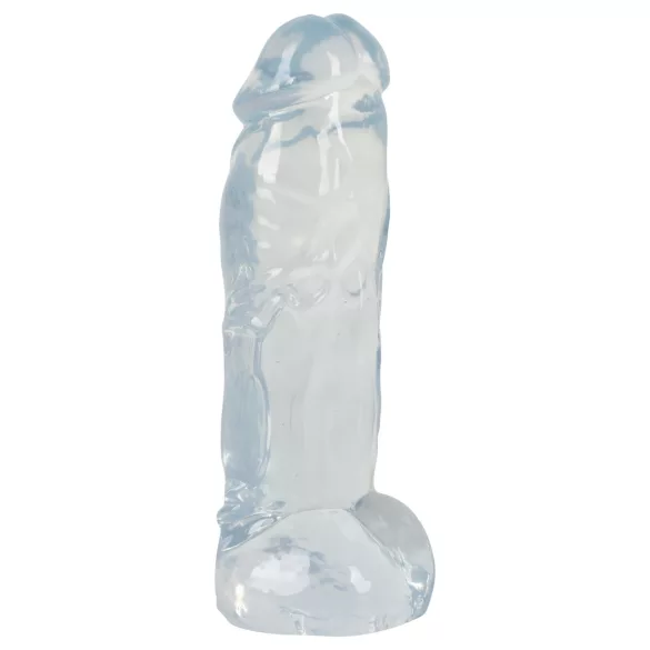 Crystal Clear Big Dong - dildo uriaș din gel (21,5 cm)