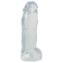 Crystal Clear Big Dong - dildo uriaș din gel (21,5 cm)