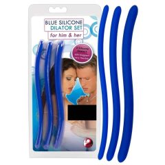   You2Toys - DILATOR - set dildo-uri pentru dilatarea uretrei, albastru, din silicon (3 bucăți)